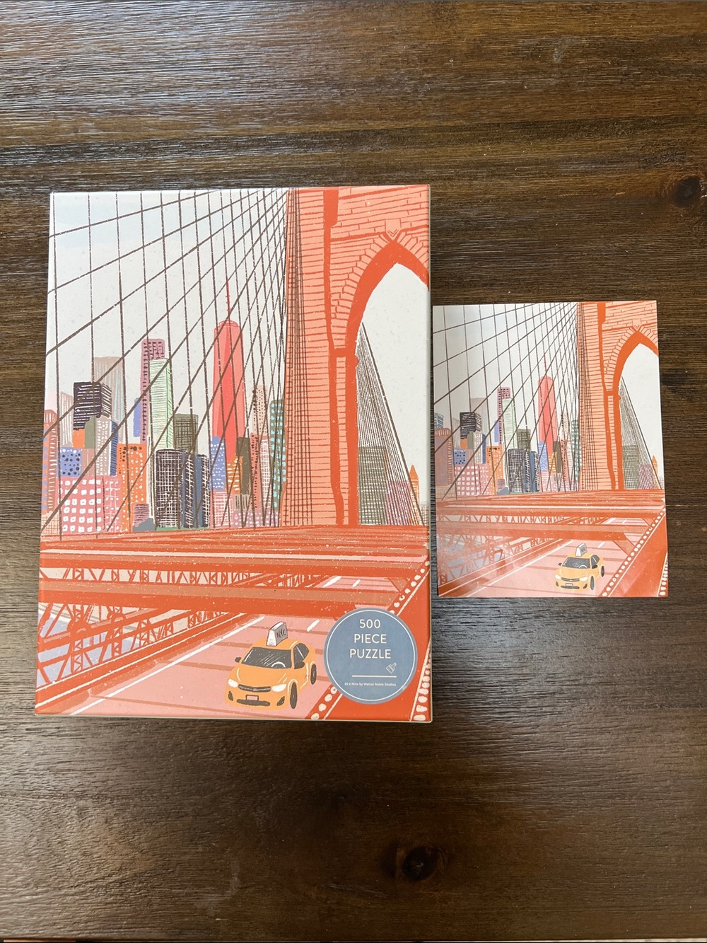 500-Piece City Bridge Puzzle - By Artist Walker Noble